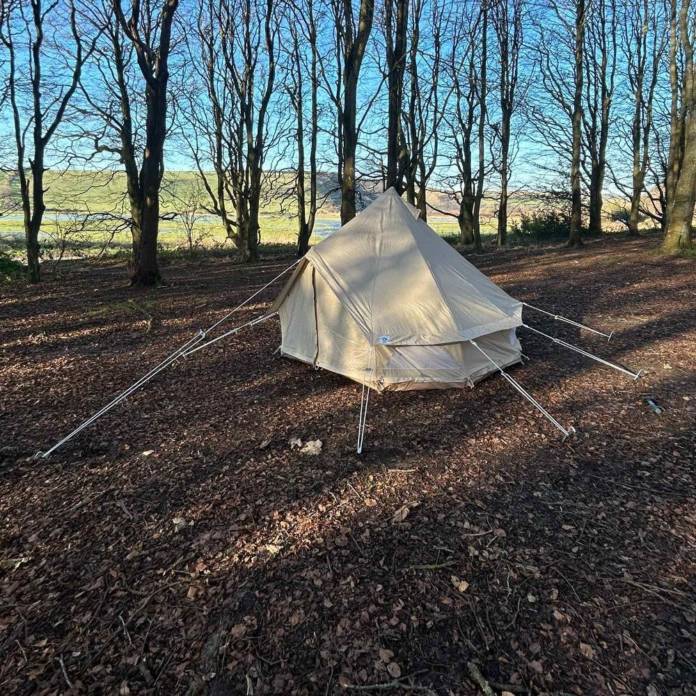 3m Bell Tent Fireproof With Stove Hole & Flap (No Centre Pole) - Bell Tent Sussex