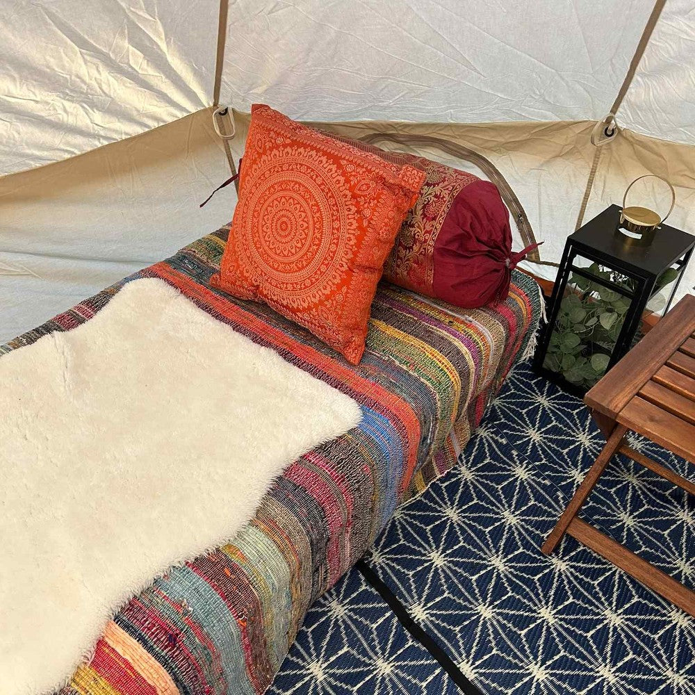 3m Bell Tent Fireproof With Stove Hole & Flap (No Centre Pole) - Bell Tent Sussex