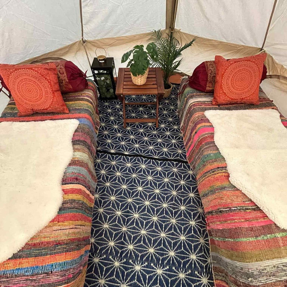 3m Bell Tent Fireproof With Stove Hole & Flap (No Centre Pole) - Bell Tent Sussex