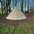 6m Tipi Tent Fireproof With Stove Hole & Flap - Bell Tent Sussex