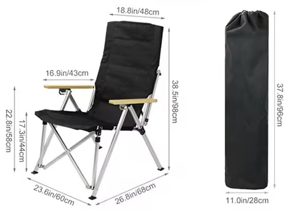 Foldable Aluminium Camping/Beach Chair - Bell Tent Sussex