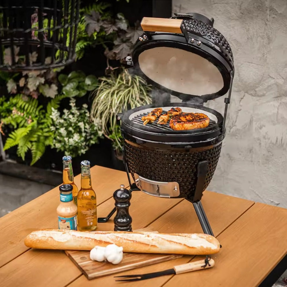 Kamado Highlander 13" Charcoal Grill BBQ/Smoker - Bell Tent Sussex