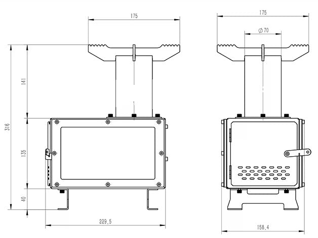 Highlander Scout Wood Stove - [Bell Tents]