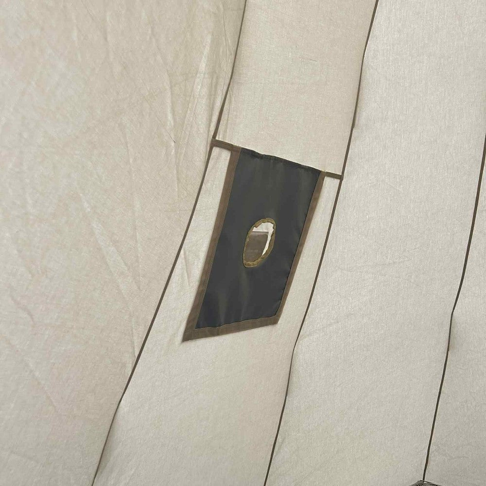 4m Tipi Tent Fireproof With Stove Hole & Flap - Bell Tent Sussex