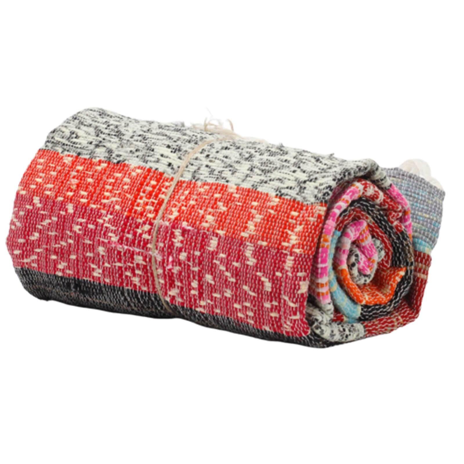 Indian Rag Rugs - Bell Tent Sussex