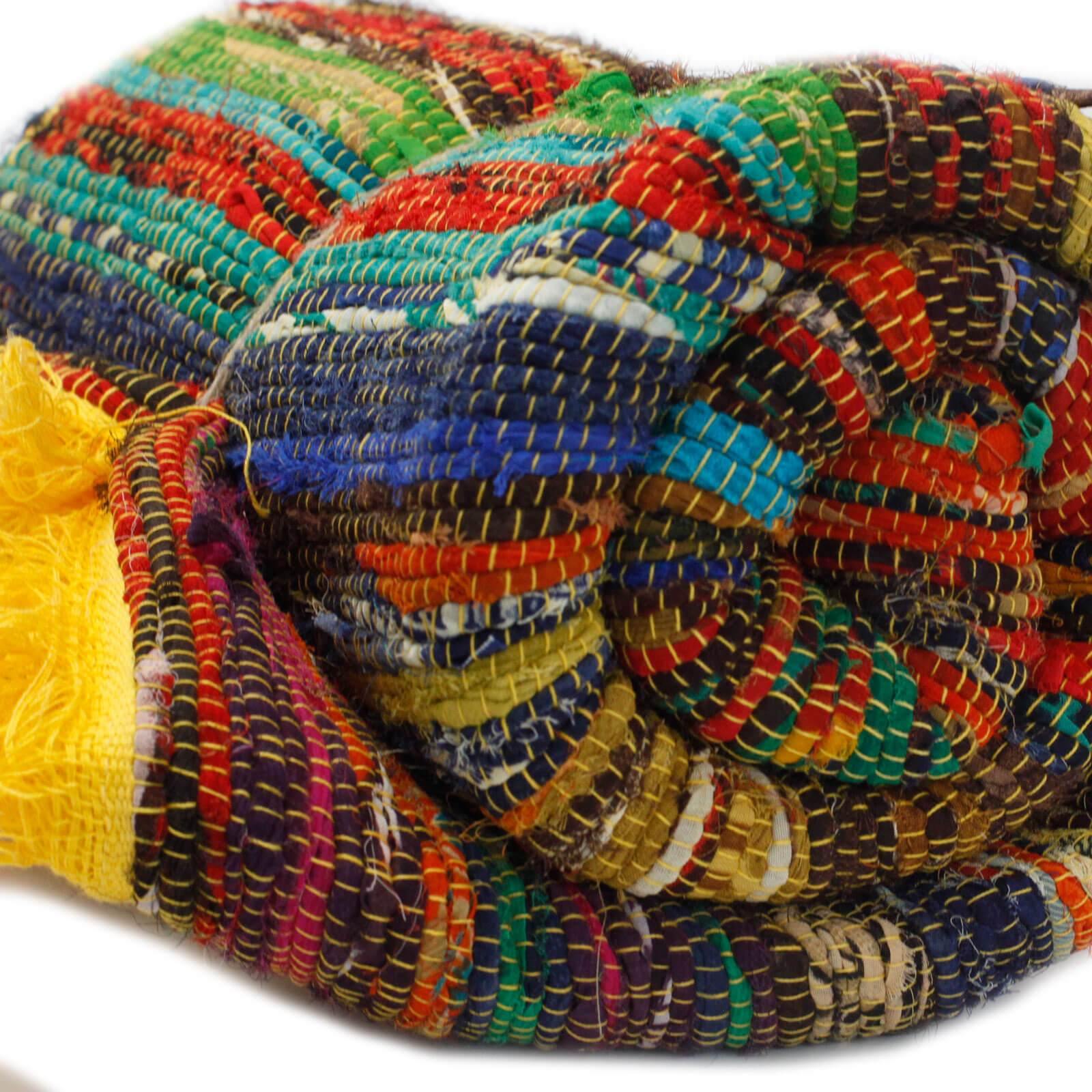 Indian Rag Rugs - Bell Tent Sussex
