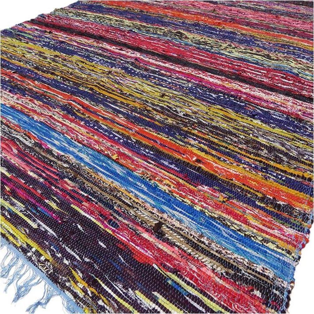 Indian Rag Rugs - Bell Tent Sussex
