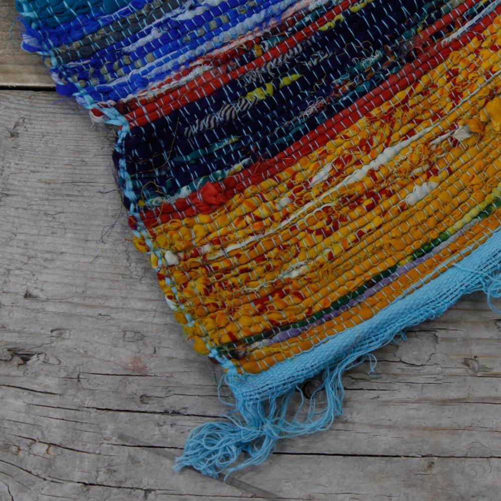 Indian Rag Rugs - Bell Tent Sussex