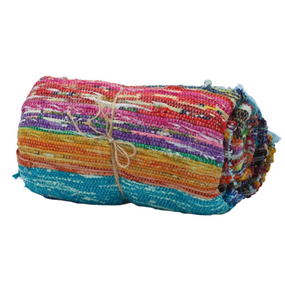 Indian Rag Rugs - Bell Tent Sussex