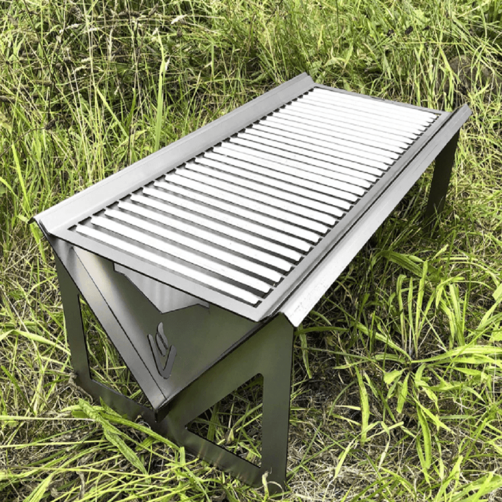 BBQ Grill Fire Pit Portable Flat Pack For Bell Tents Glamping