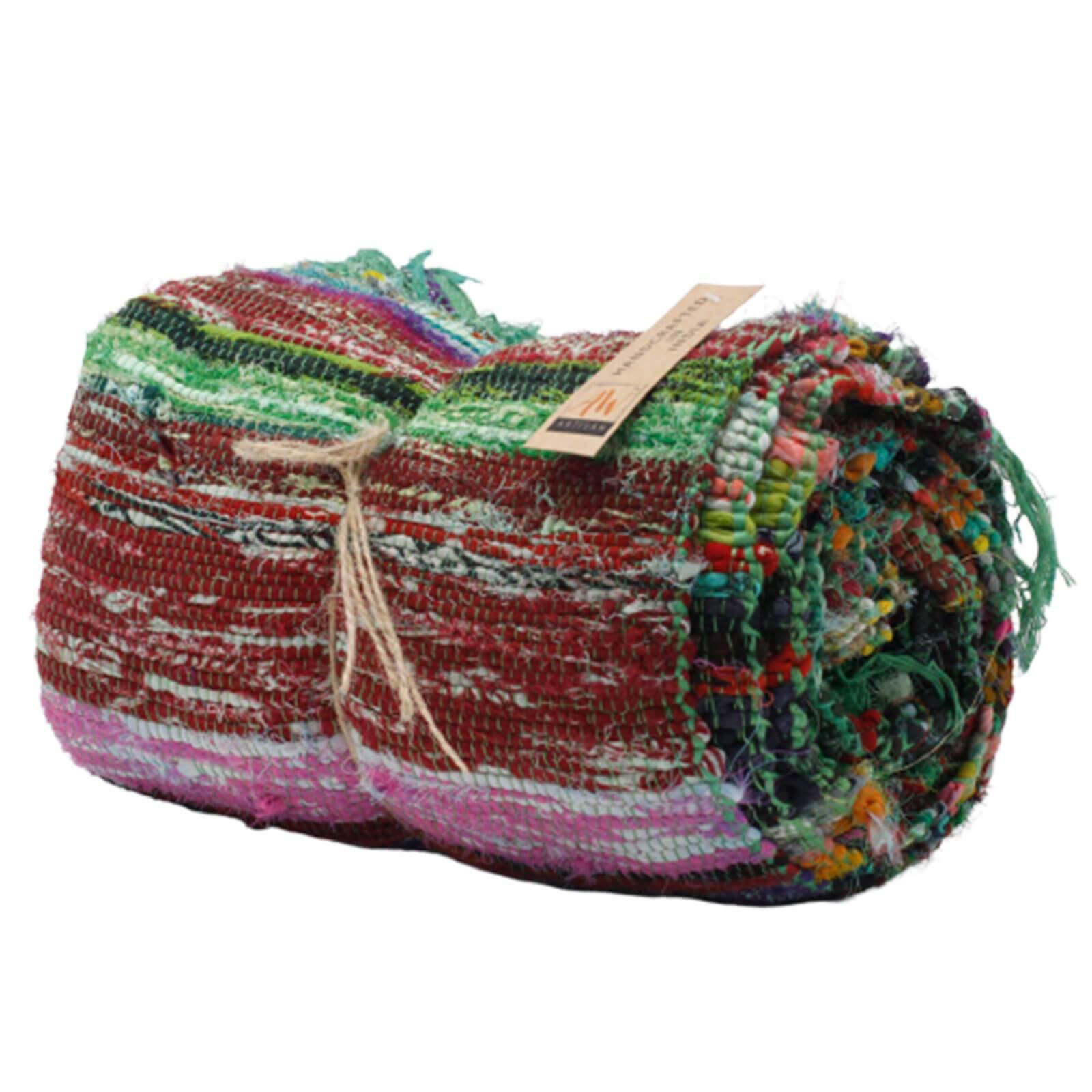 Indian Rag Rugs - Bell Tent Sussex