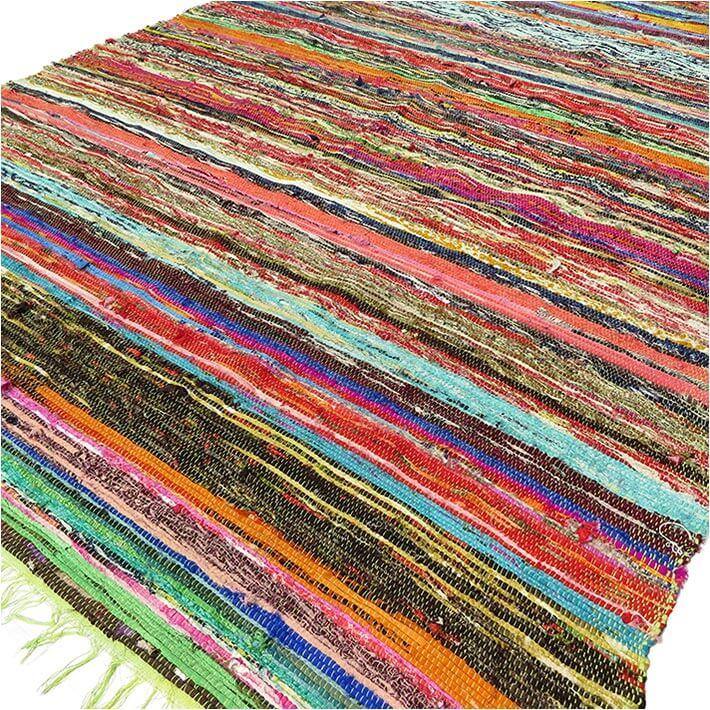 Indian Rag Rugs - Bell Tent Sussex