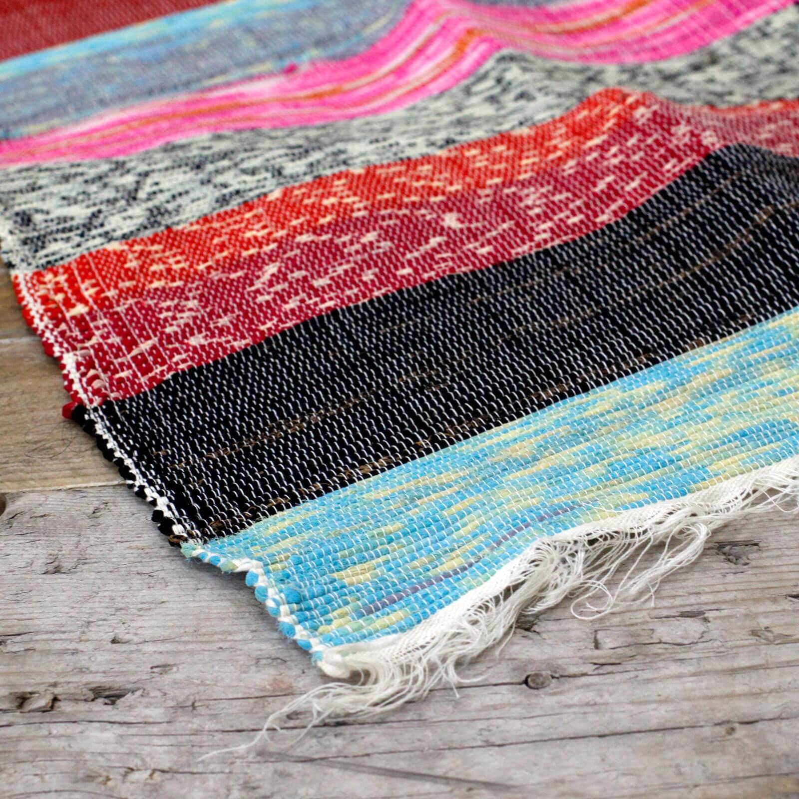 Indian Rag Rugs - Bell Tent Sussex