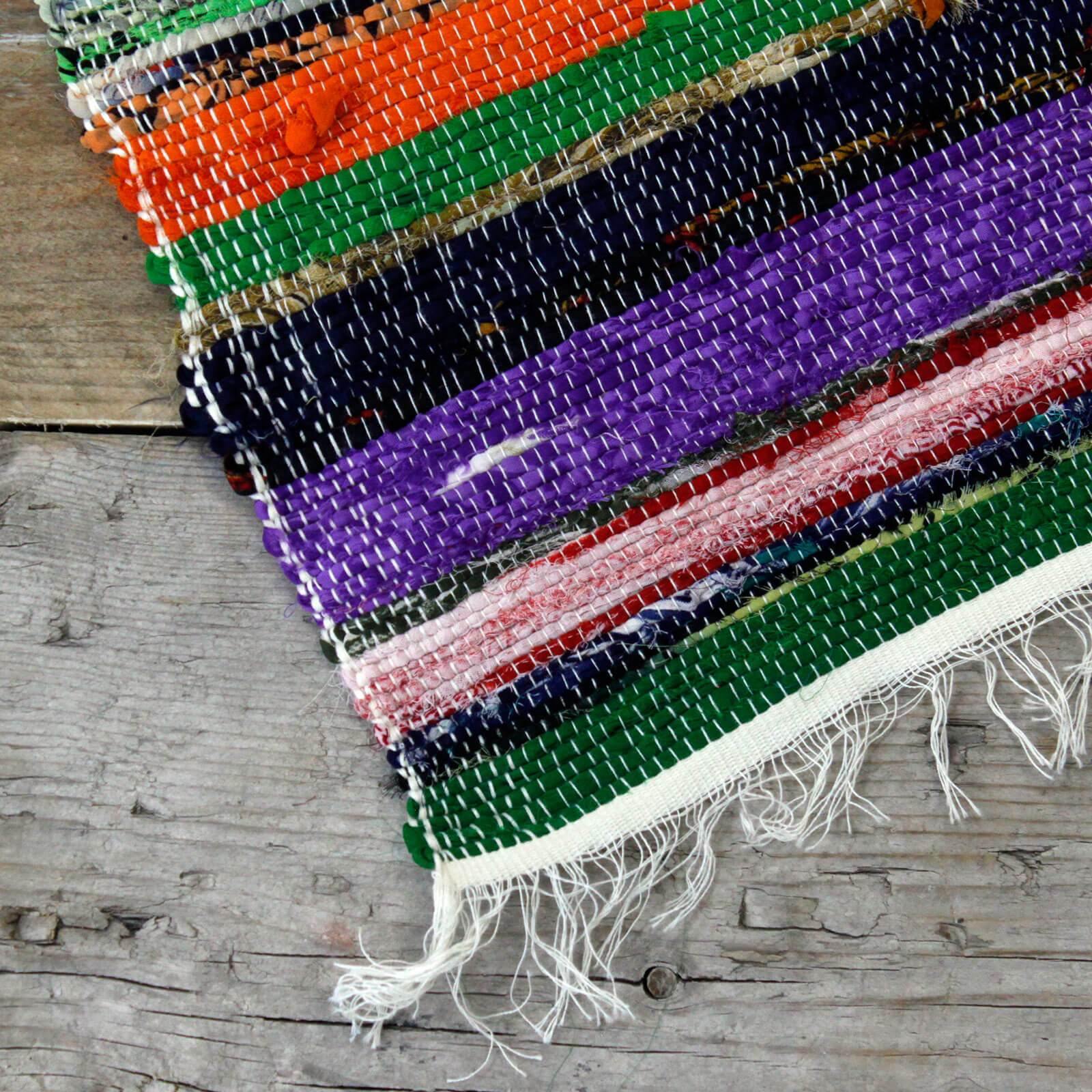 Indian Rag Rugs - Bell Tent Sussex
