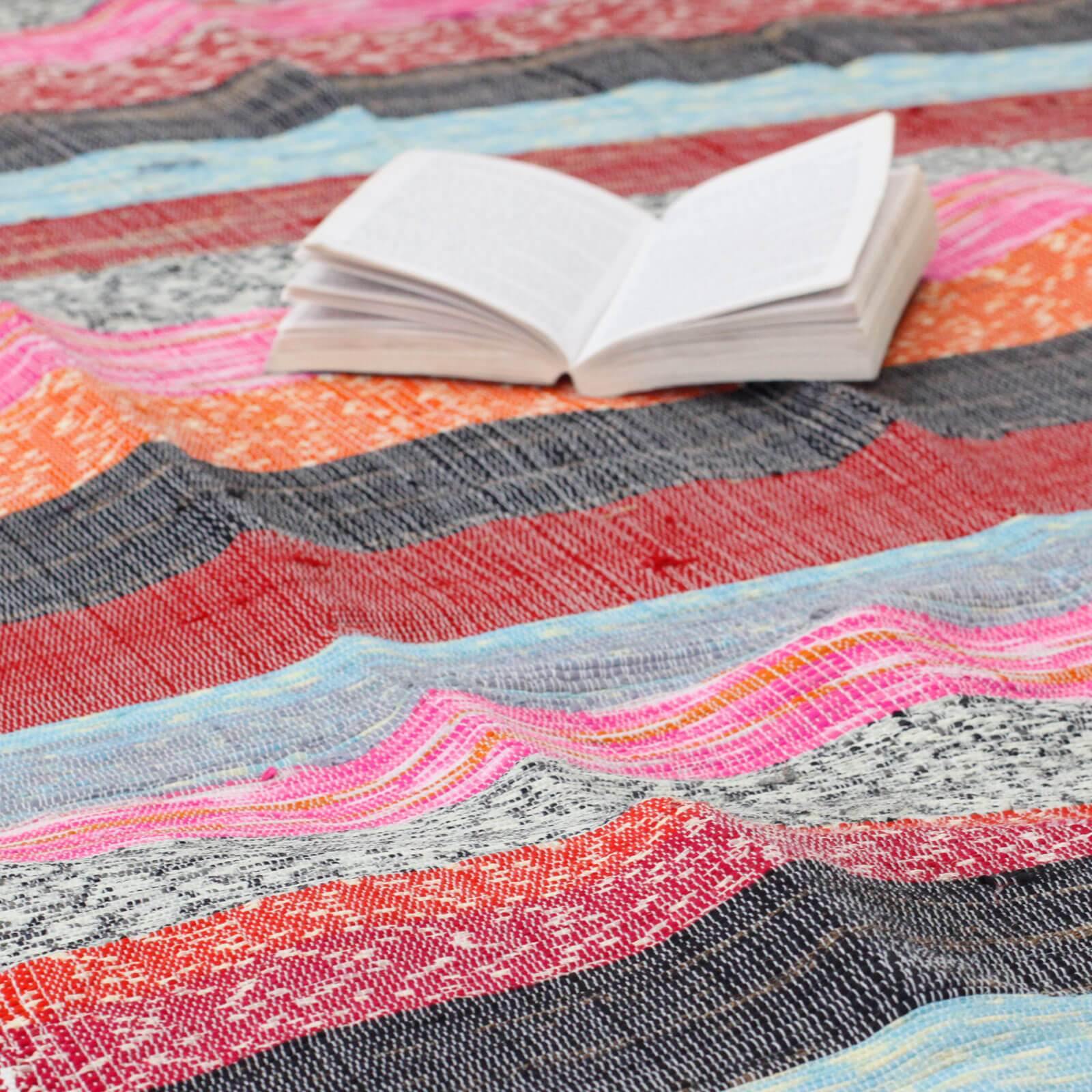 Indian Rag Rugs - Bell Tent Sussex
