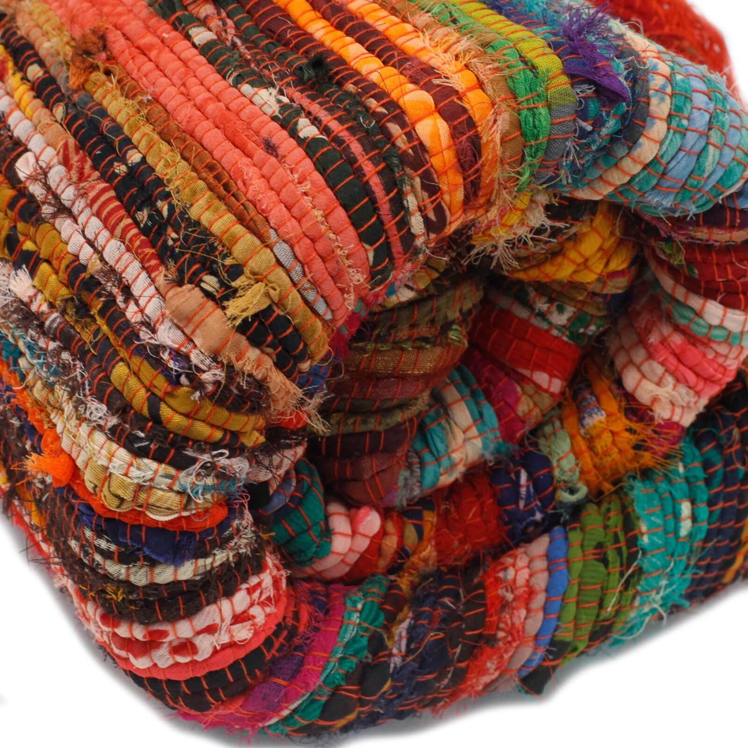 Indian Rag Rugs - Bell Tent Sussex