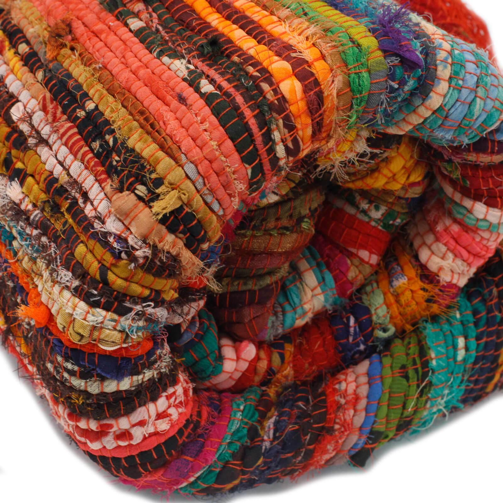 Indian Rag Rugs - Bell Tent Sussex