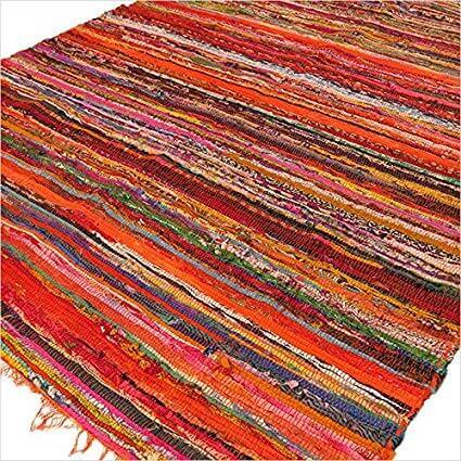 Indian Rag Rugs - Bell Tent Sussex
