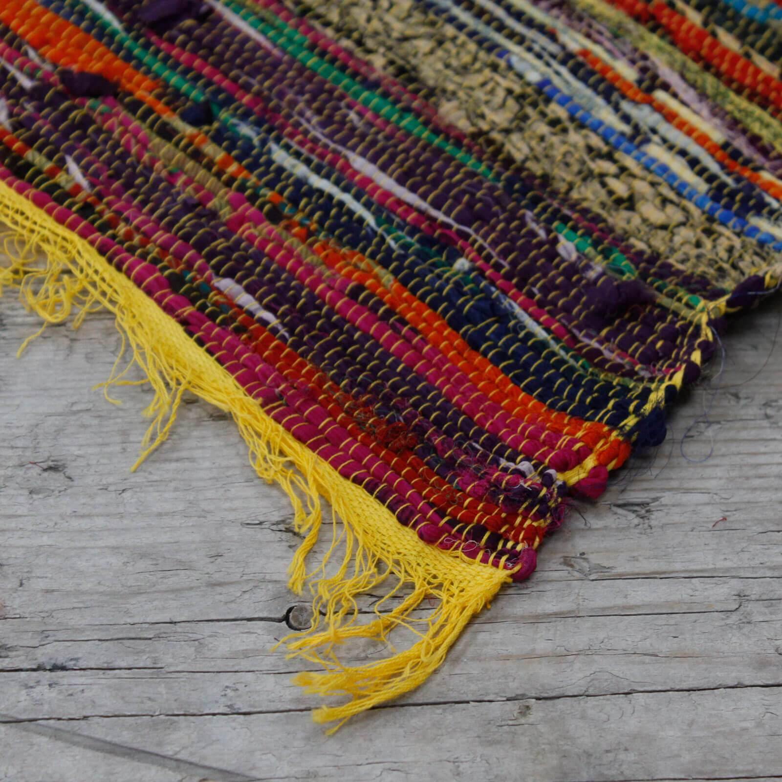 Indian Rag Rugs - Bell Tent Sussex