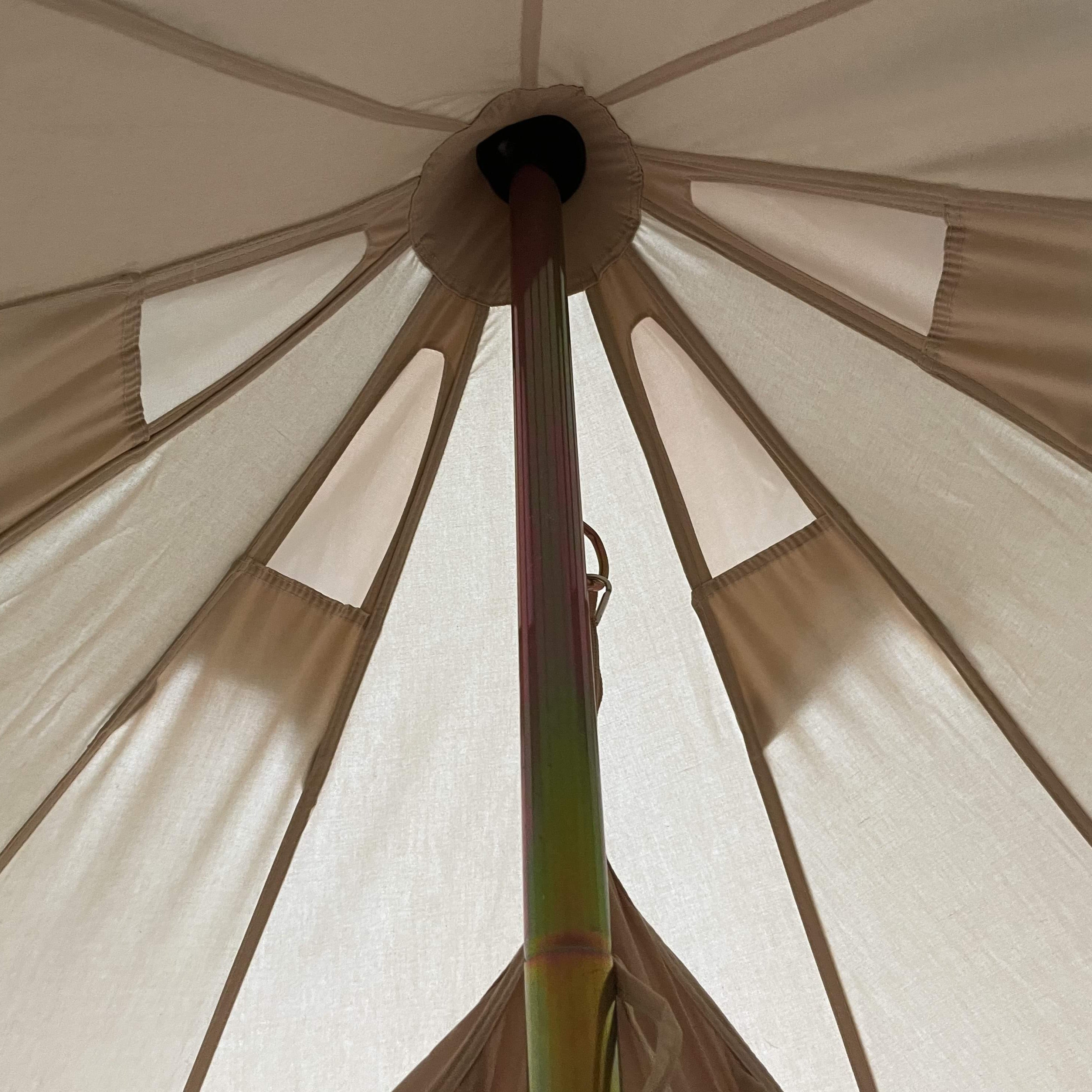 5m Bell Tent Fireproof With Stove Hole & Flap - Bell Tent Sussex