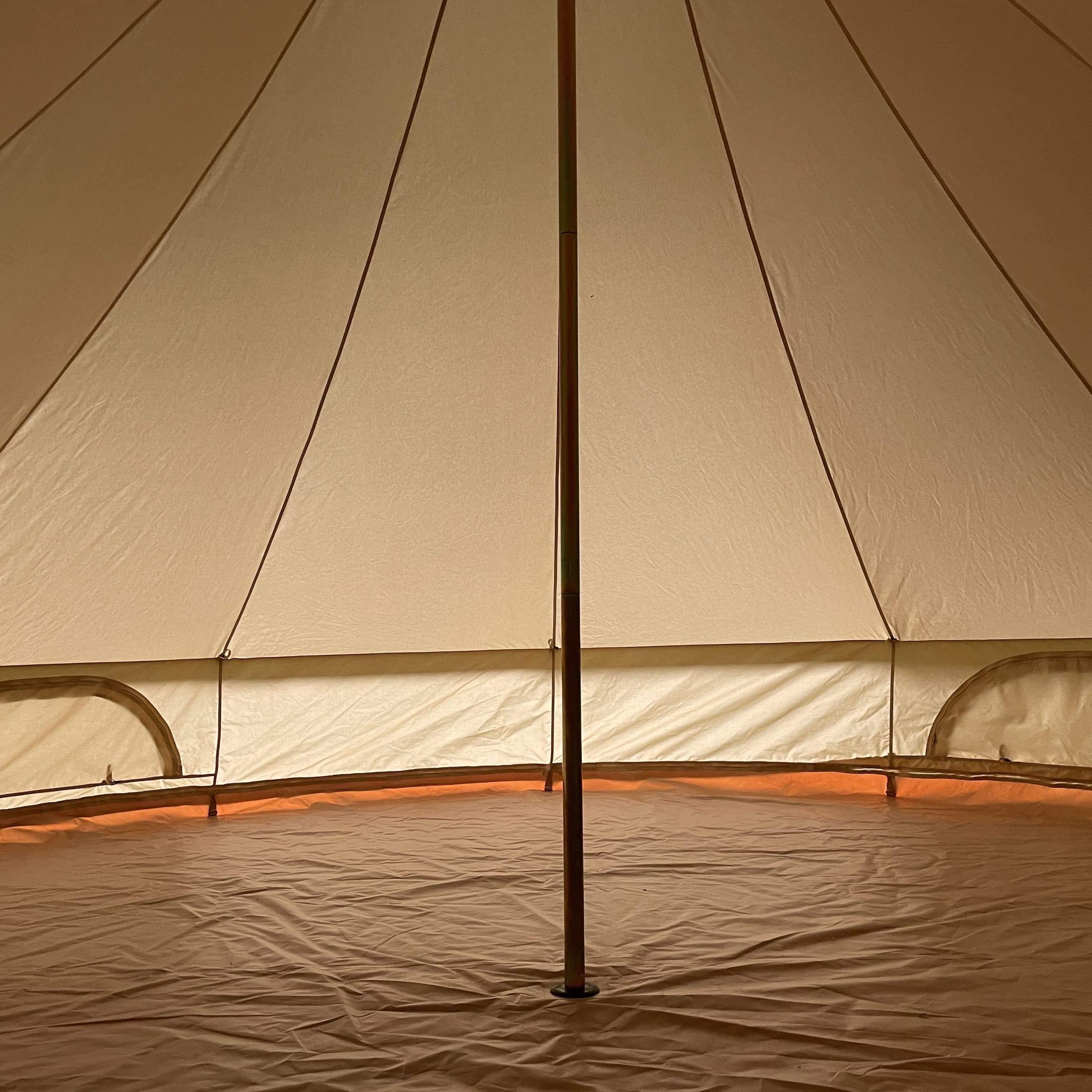 5m Bell Tent Fireproof With Stove Hole & Flap - Bell Tent Sussex