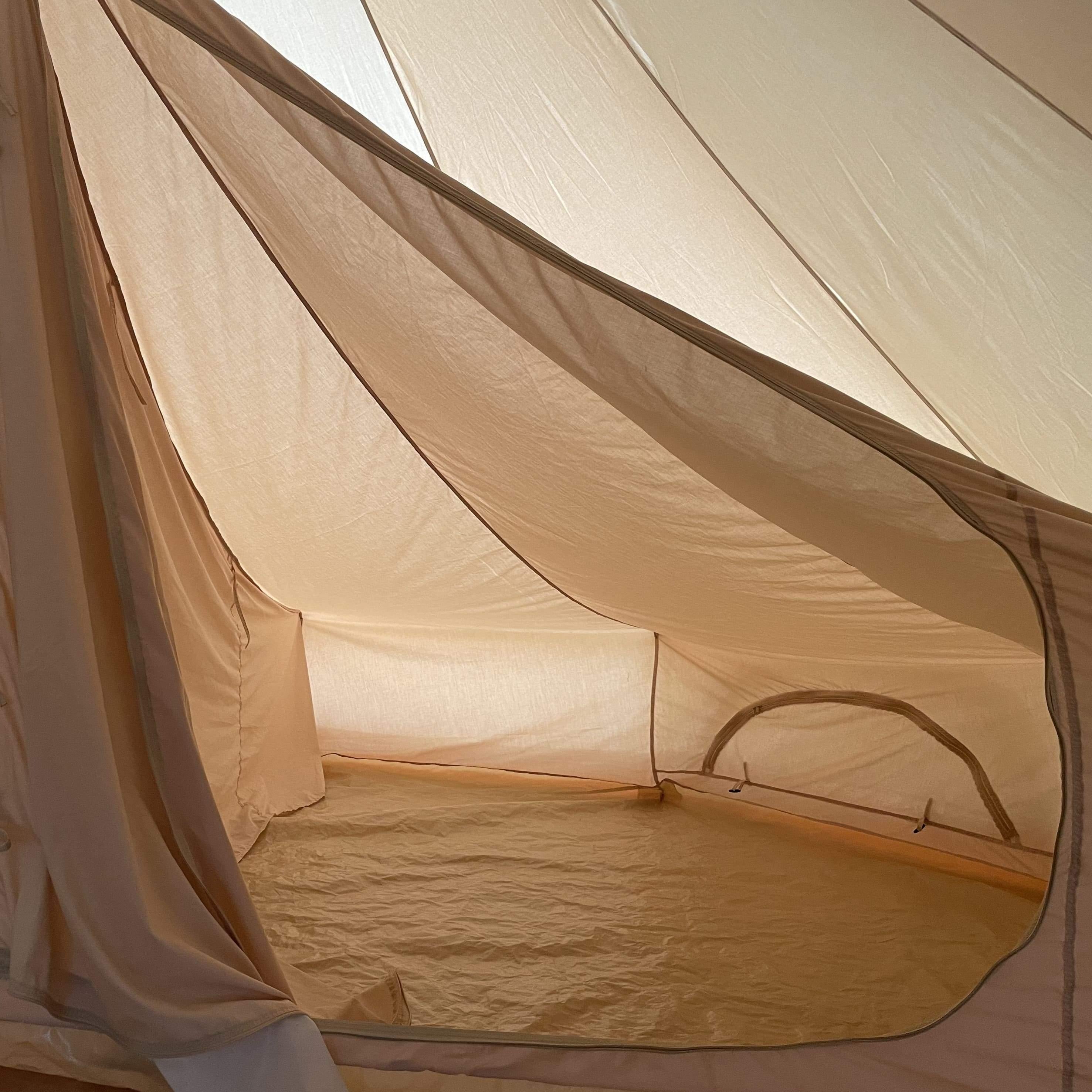 5m Bell Tent Fireproof With Stove Hole & Flap - Bell Tent Sussex