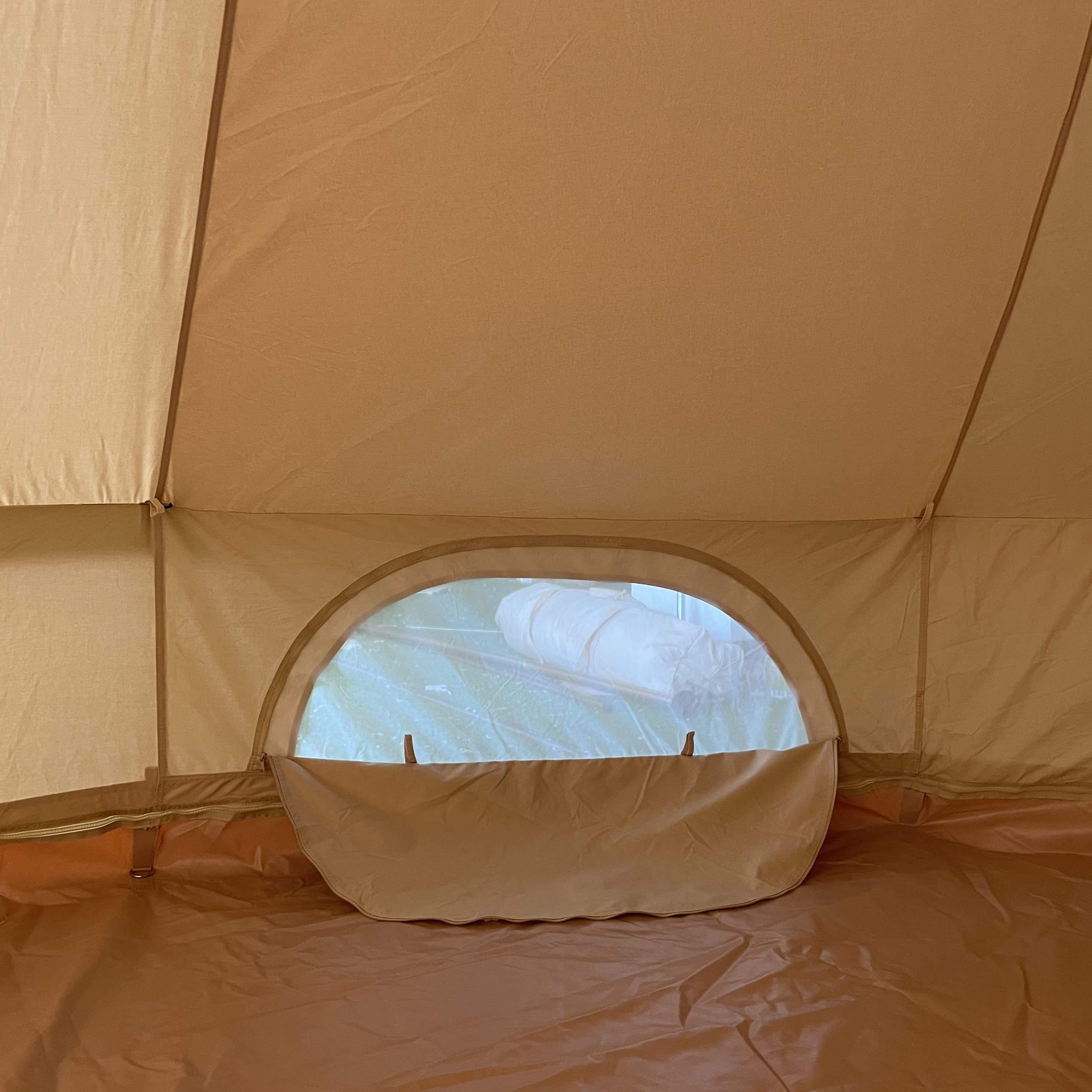 5m Bell Tent Fireproof With Stove Hole & Flap - Bell Tent Sussex