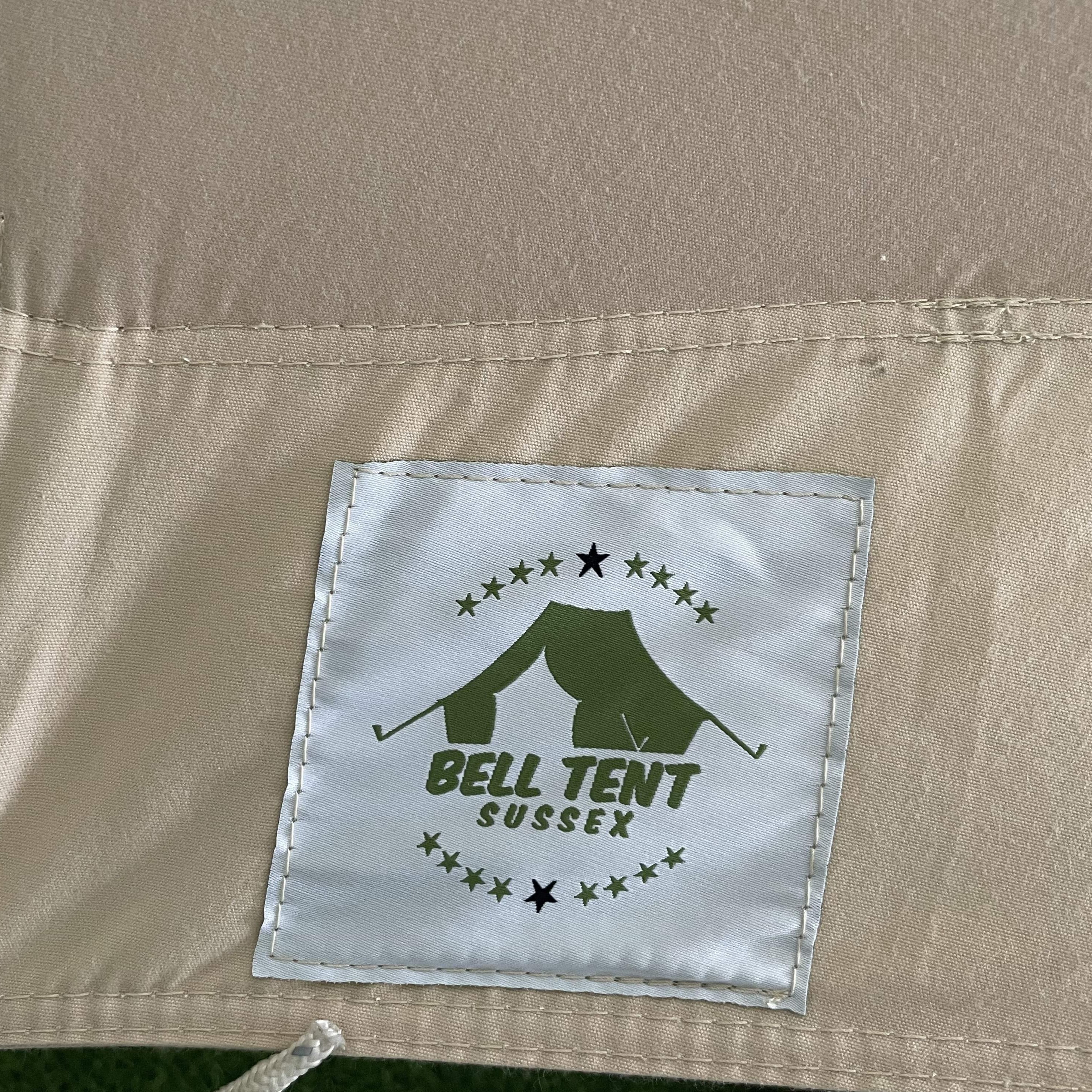 6m Bell Tent Fireproof With Stove Hole & Flap - Bell Tent Sussex