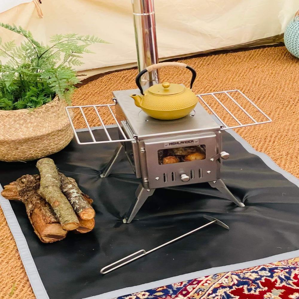 Cast Iron Tea Pots Gold - Bell Tent Sussex