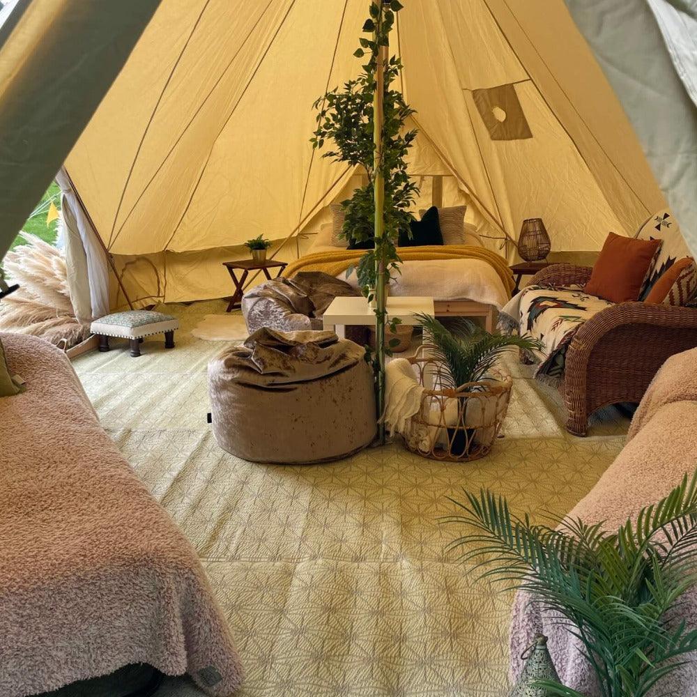 Emperor Tents - Fireproof With Stove Hole &amp; Flap - Bell Tent Sussex