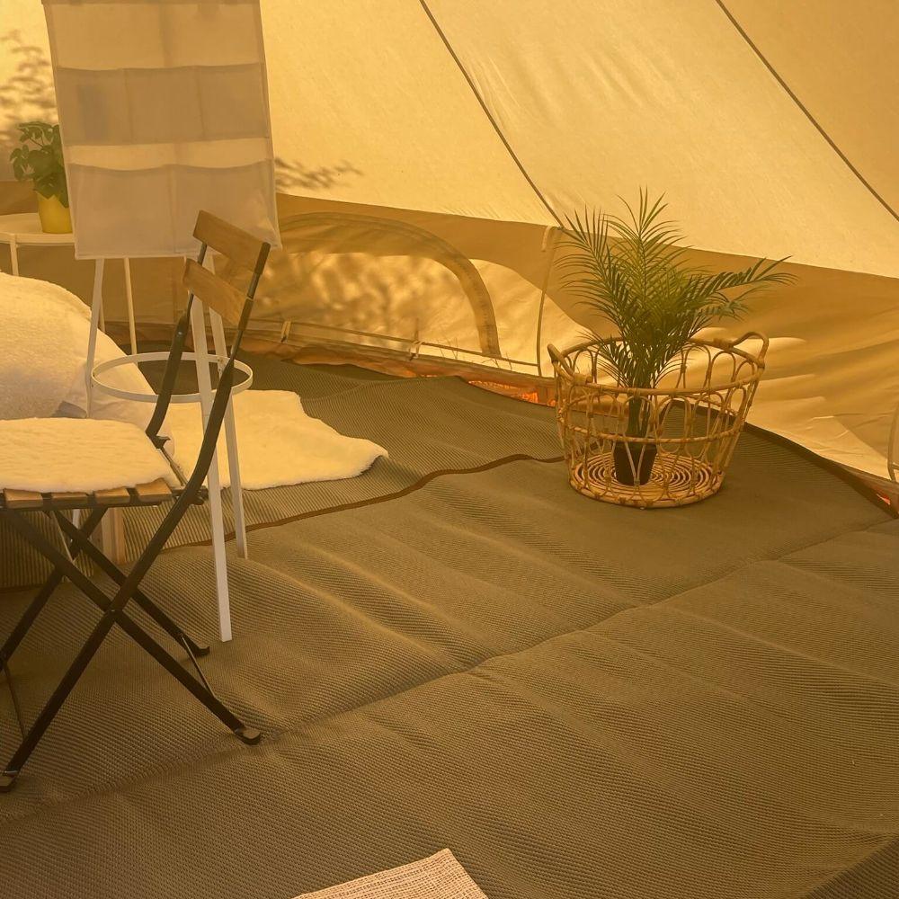 Poly Propylene Mat Grey - Fire Retardant - Bell Tent Sussex