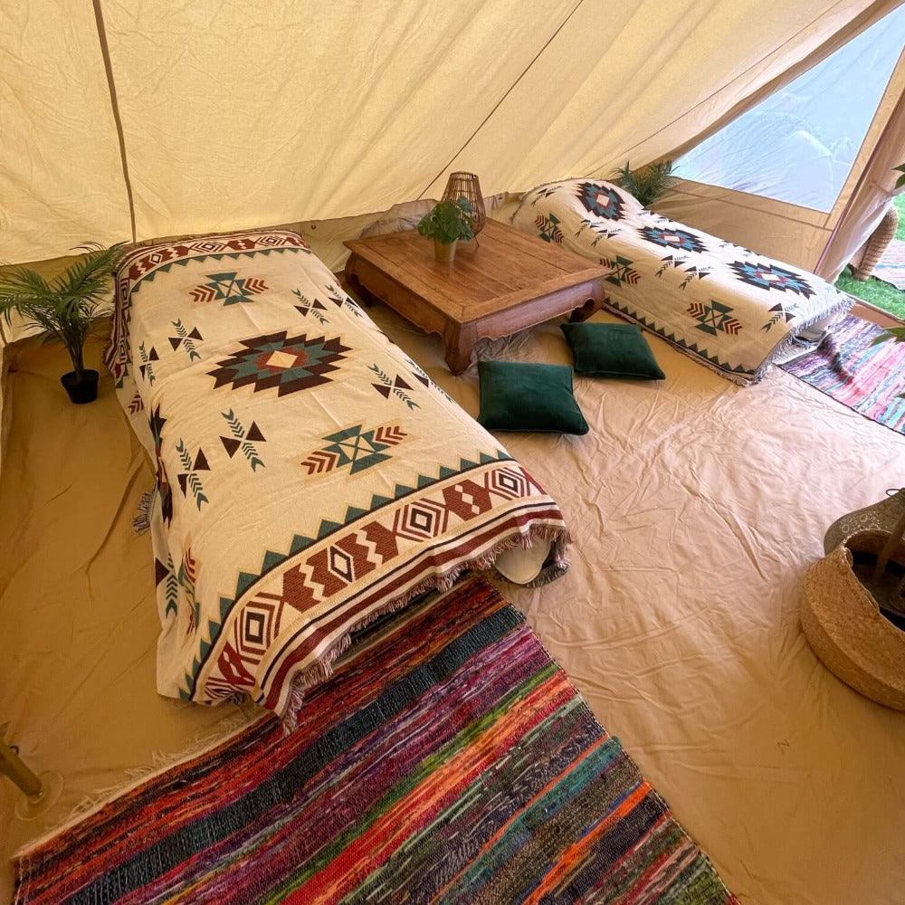 Touareg Tents For Sale - Fireproof With Stove Hole & Flap - Bell Tent Sussex