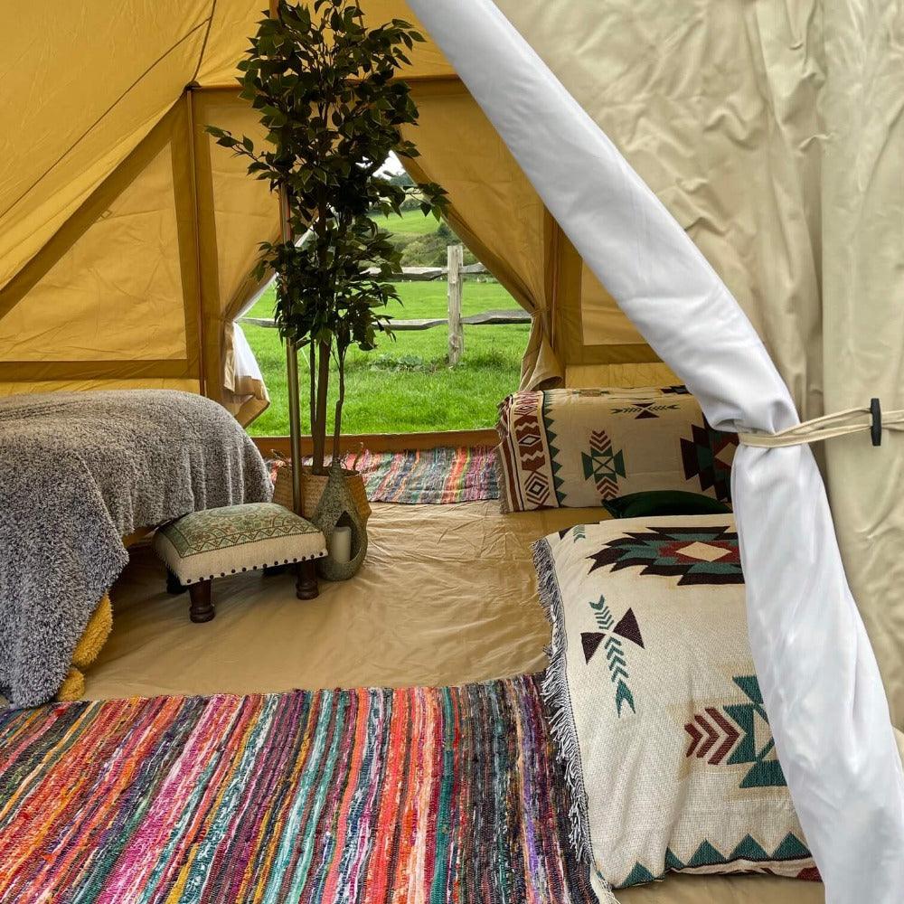 Touareg Tents For Sale - Fireproof With Stove Hole & Flap - Bell Tent Sussex
