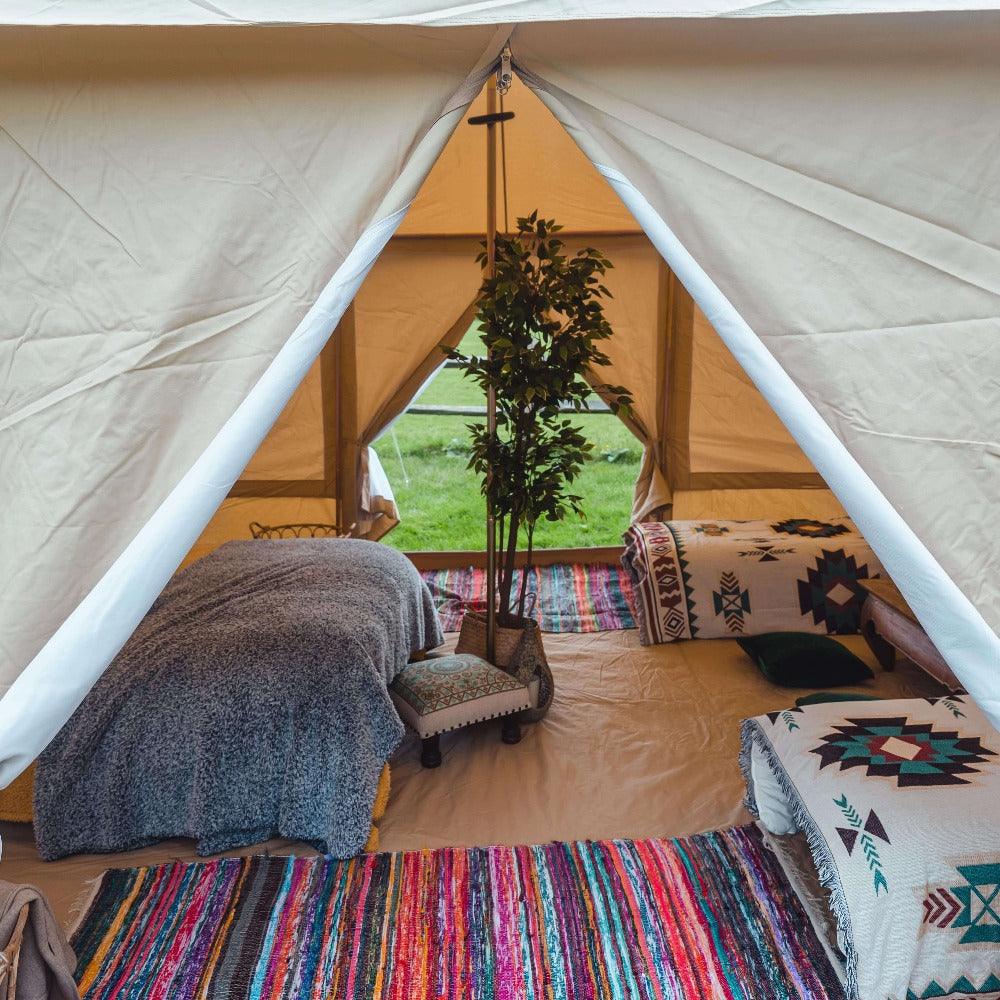 Touareg Tents For Sale - Fireproof With Stove Hole & Flap - Bell Tent Sussex