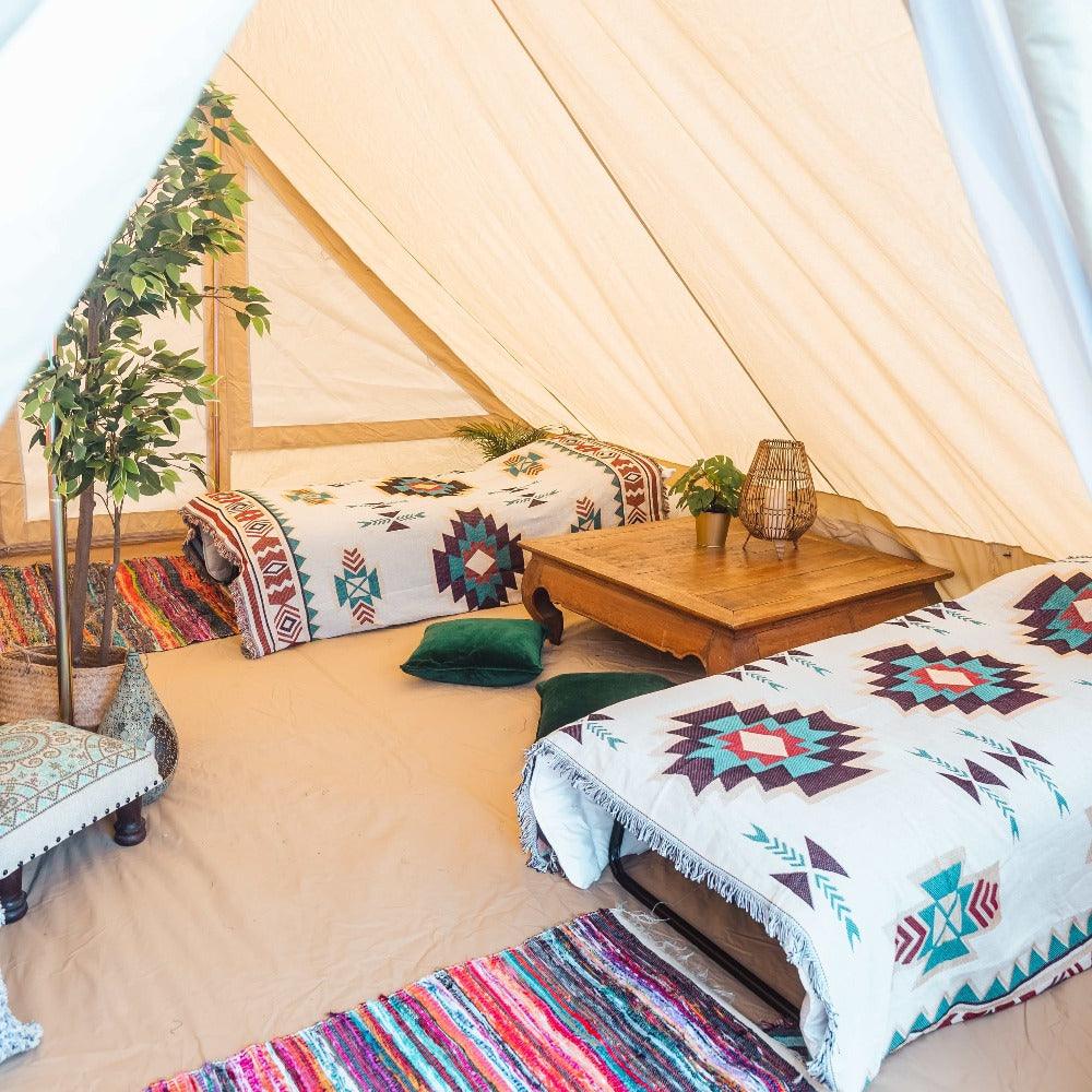 Touareg Tents For Sale - Fireproof With Stove Hole & Flap - Bell Tent Sussex