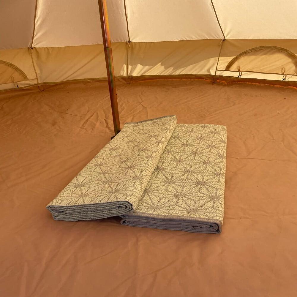 Poly Propylene Mat Cream - Fire Retardant - Bell Tent Sussex