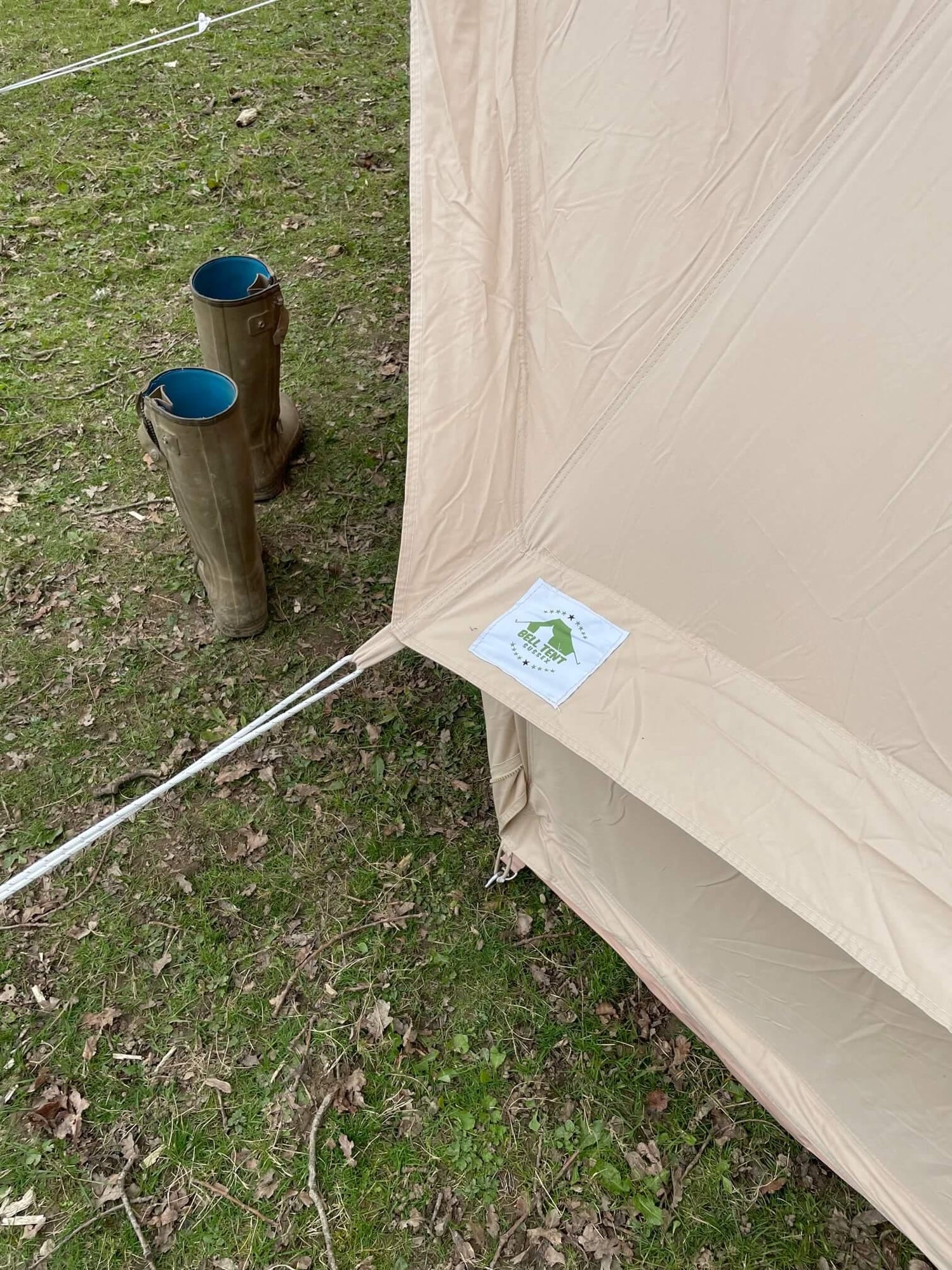 5m Bell Tent Fireproof With Stove Hole & Flap - Bell Tent Sussex