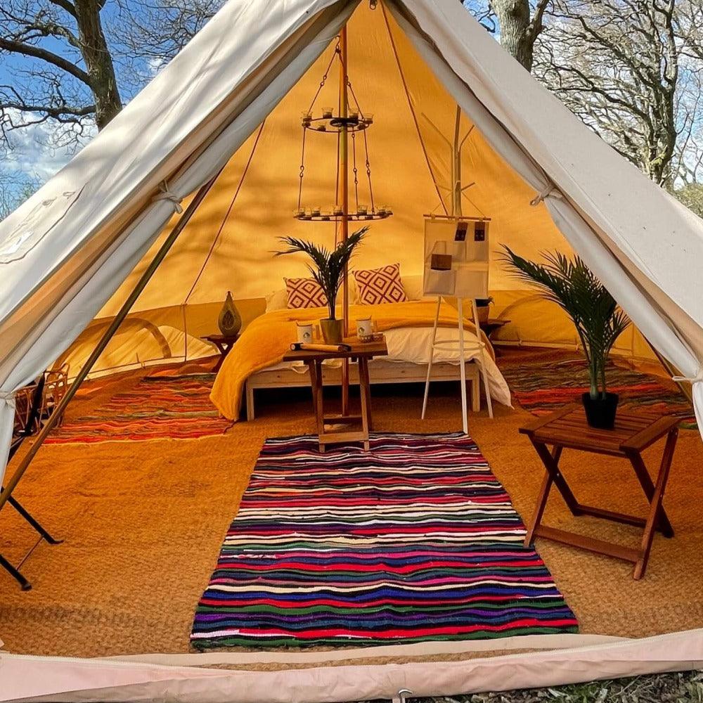 5m Bell Tent Fireproof With Stove Hole & Flap - Bell Tent Sussex