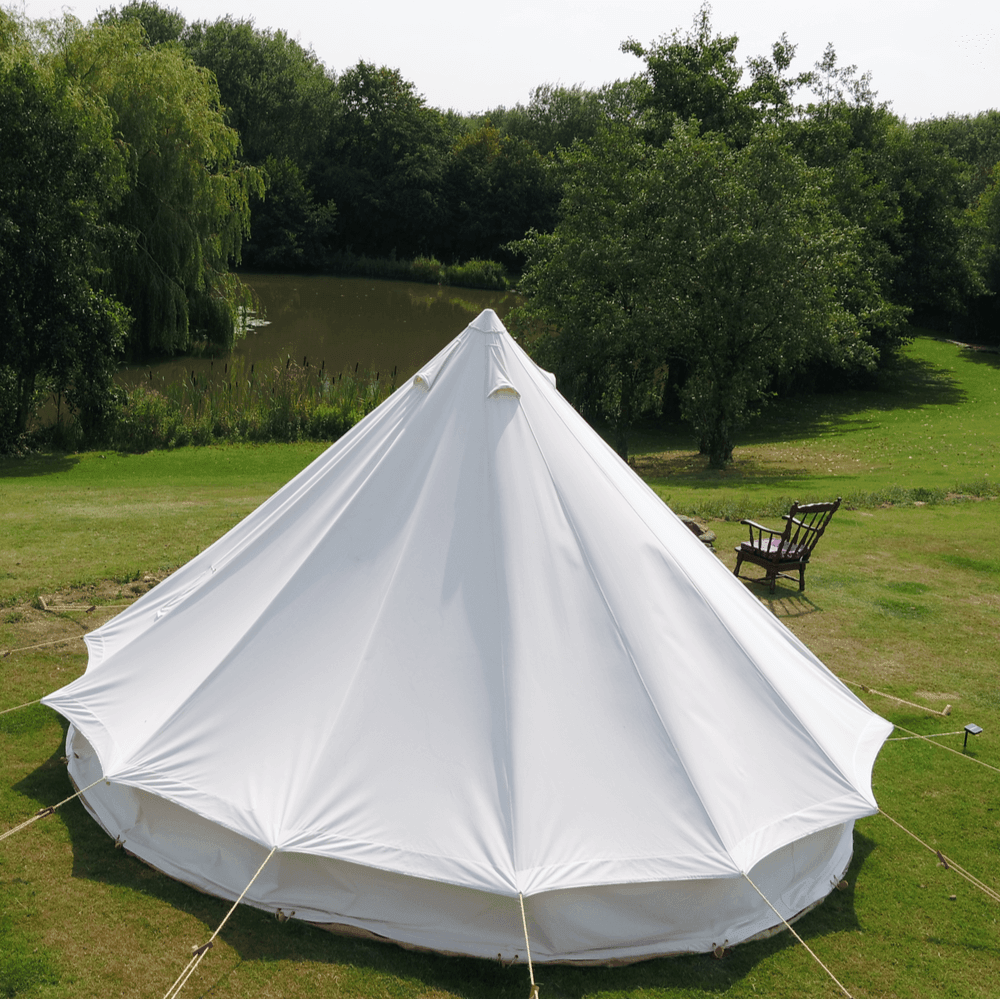 6m Bell Tent Fireproof With Stove Hole & Flap - Bell Tent Sussex