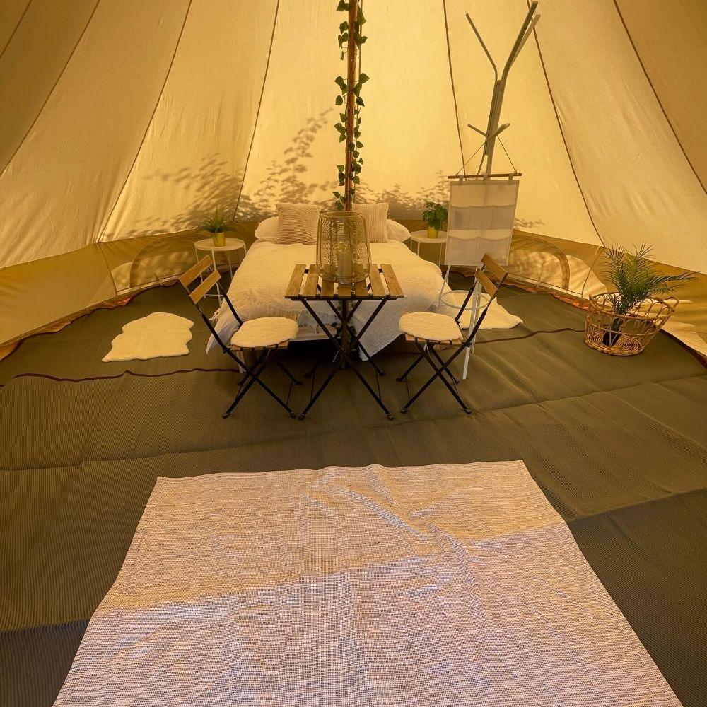 Poly Propylene Mat Grey - Fire Retardant - Bell Tent Sussex