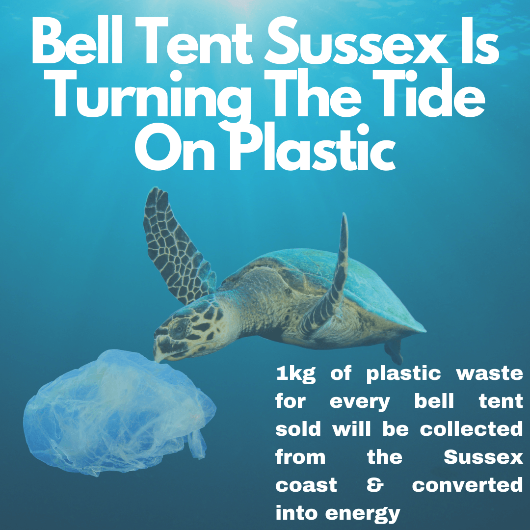 1kg Of Plastic Collected From The Sussex Beach With Every Bell Tent Sold - Bell Tent Sussex