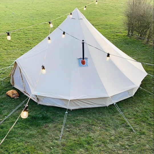 Large Cotton Canvas Bell Tents Measuring 6 Metres - Bell Tent Sussex