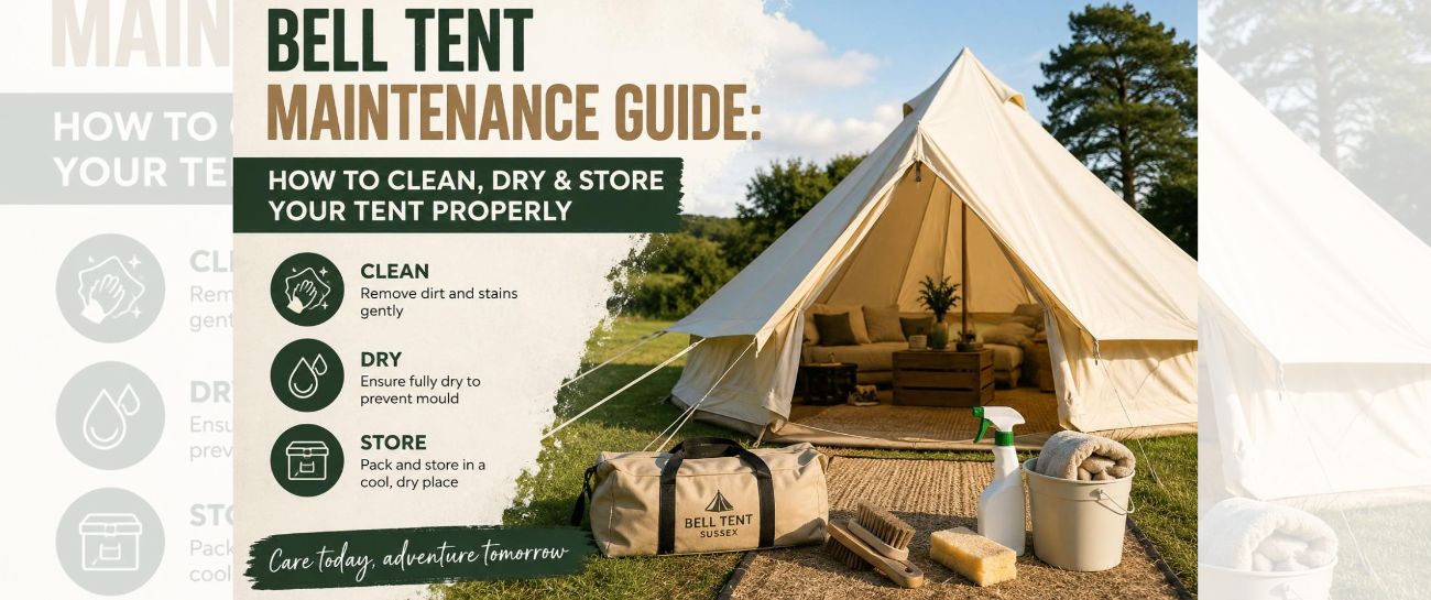 Bell Tent Maintenance Guide: How to Clean, Dry & Store Your Tent Properly