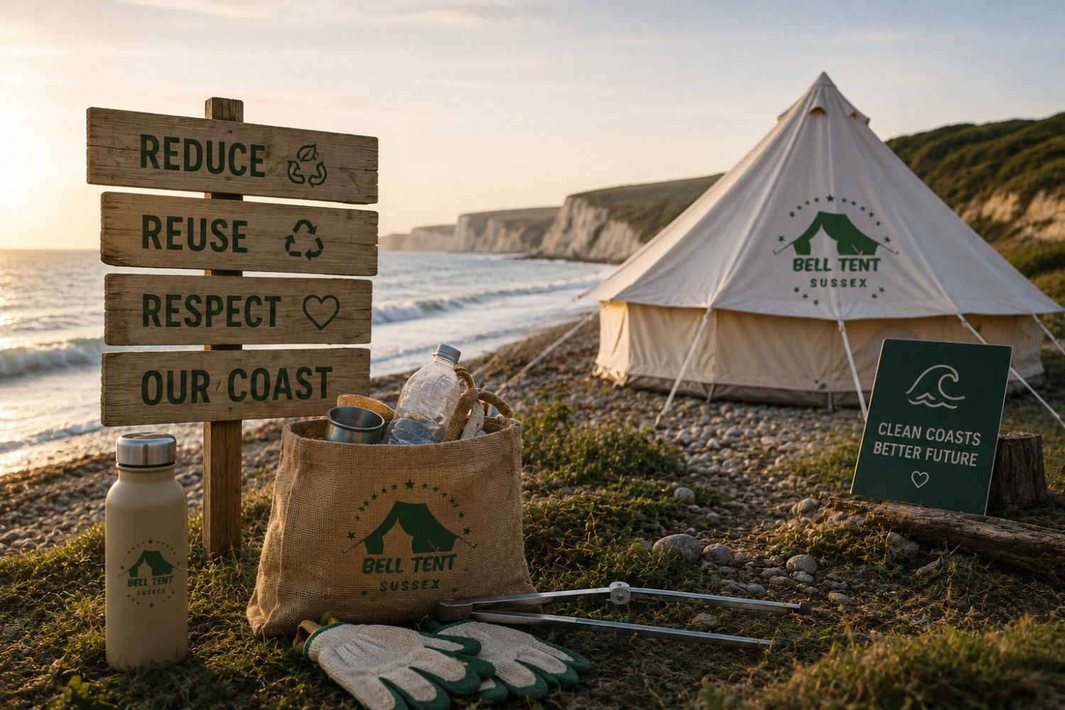 How Bell Tent Sussex Is Fighting Plastic Pollution on the Sussex Coast