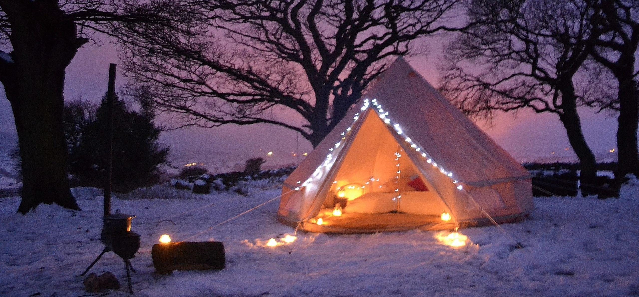 EXTREME WINTER CAMPING IN BELL TENTS! Tips to Survive the Night and Keep You Warm from Your Wild Winter Camping - Bell Tent Sussex