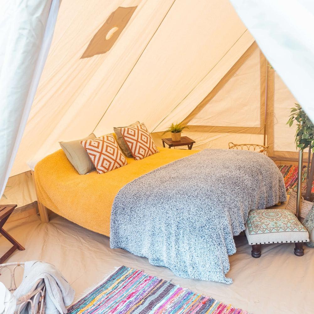 Touareg Tents For Sale - Fireproof With Stove Hole & Flap - Bell Tent Sussex