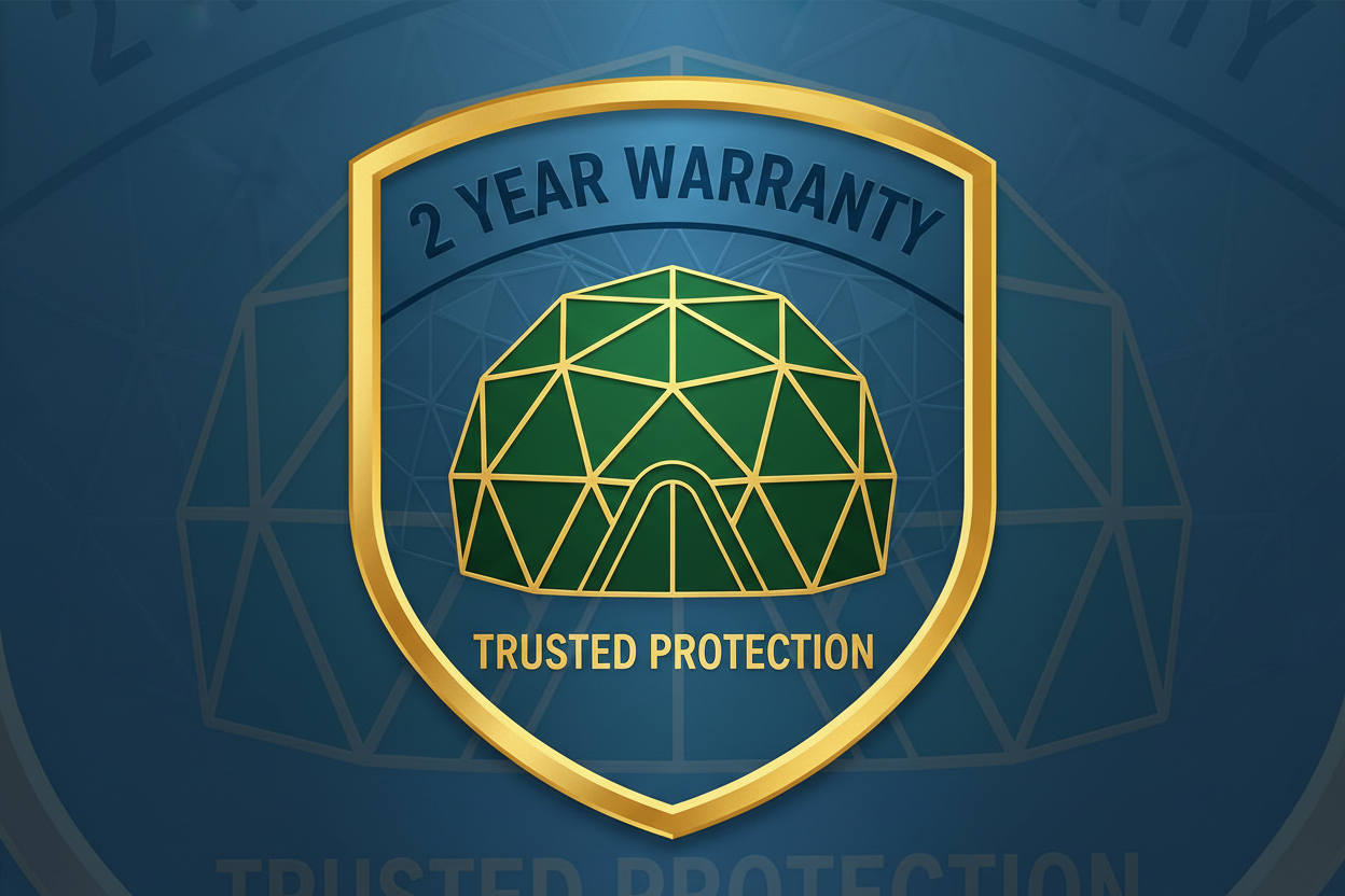 2 year warranty Geodesic Dome Tents