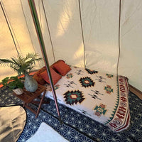 4m Tipi Tent Fireproof With Stove Hole & Flap - Bell Tent Sussex
