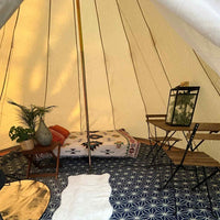 4m Tipi Tent Fireproof With Stove Hole & Flap - Bell Tent Sussex