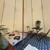 4m Tipi Tent Fireproof With Stove Hole & Flap - Bell Tent Sussex
